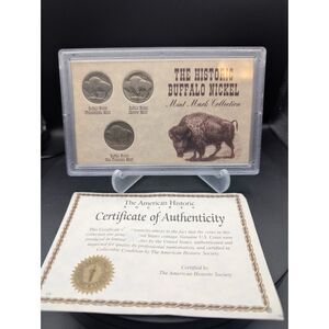 Buffalo Nickel Mint Mark Set: P-D-S Trio w/ COA